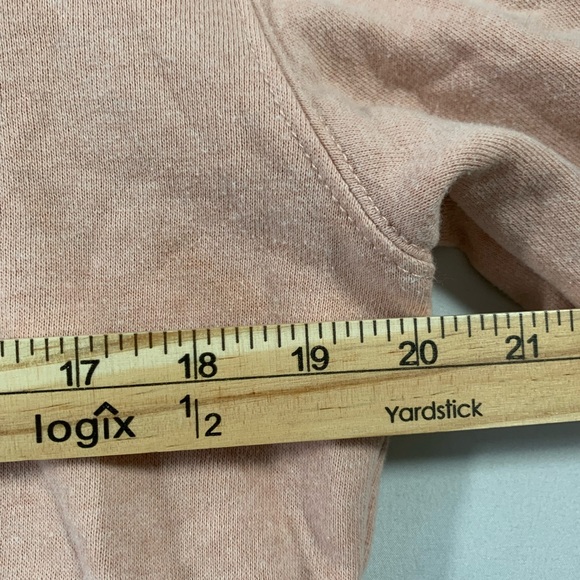 Vans Boxed Check Crop Pullover Hoodie Sweater Drawstring Womens small peach - Picture 6 of 9